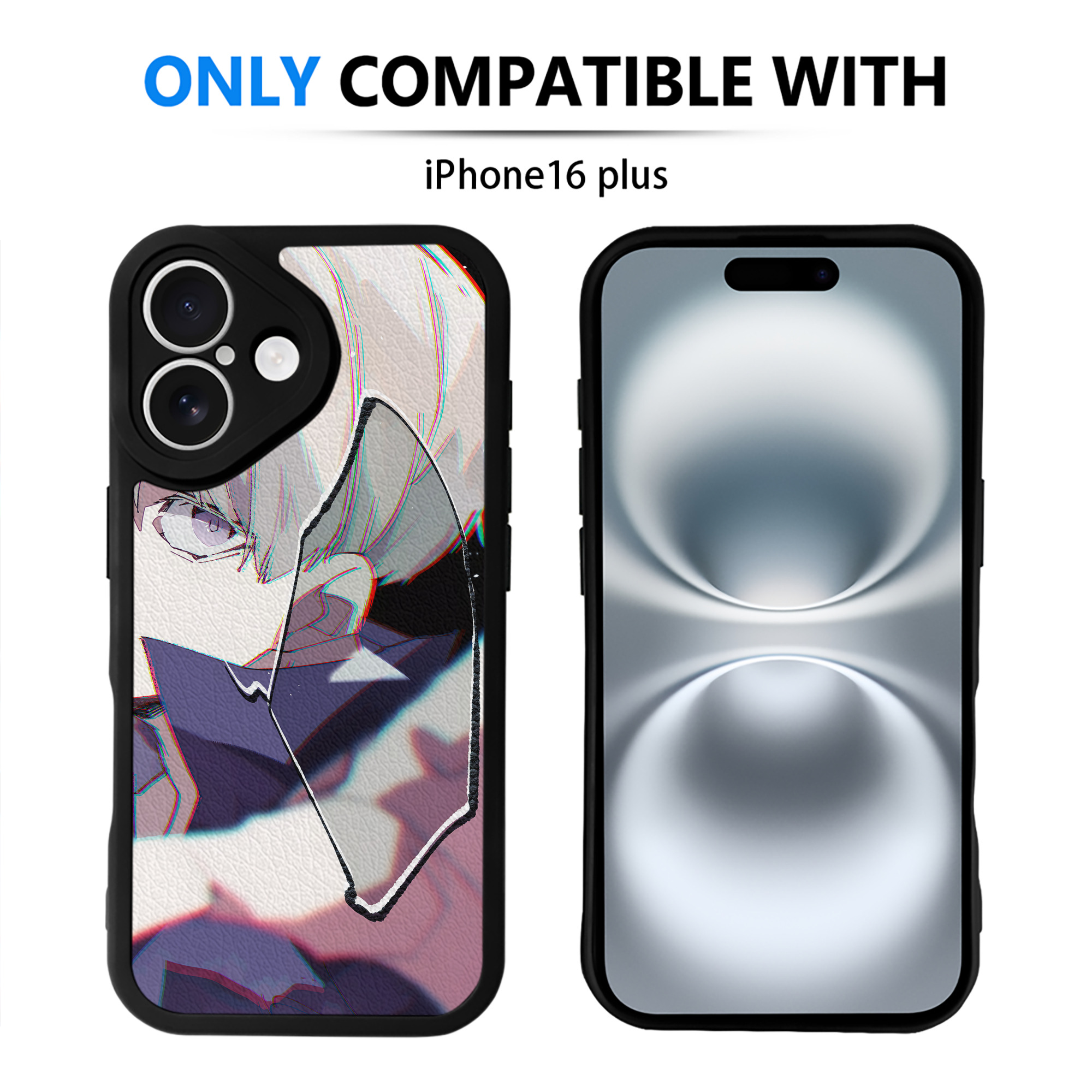 （画像用） 呪術廻戦 Jujutsu Kaisen 【iPhone 16シリーズ対応】シリコンスマホケース（レザー調） 材質：シリコン